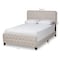 Baxton Studio Annalisa Beige Upholstered Button Tufted Full Size Panel Bed 162-10317 - alternate 9
